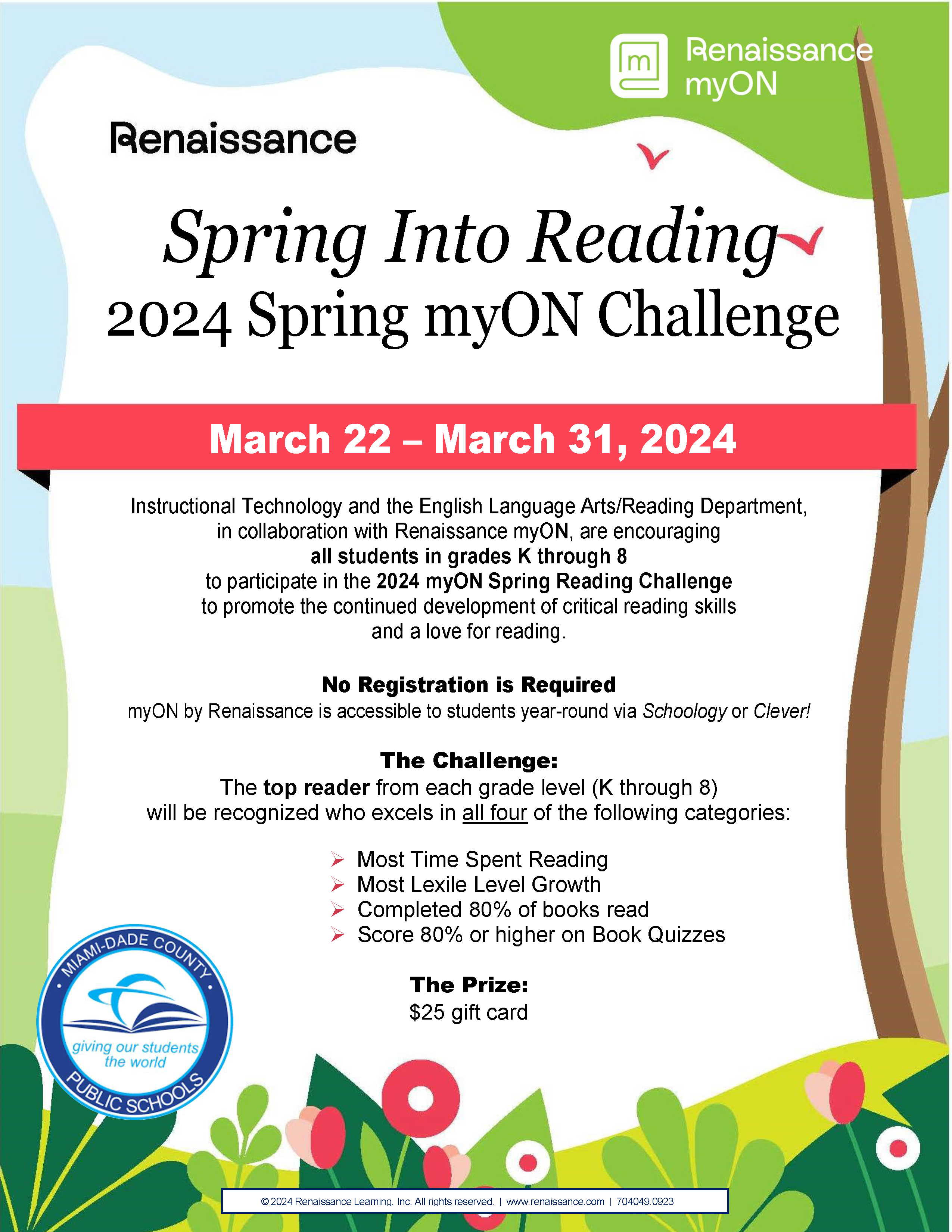 2024 Spring myON Challenge